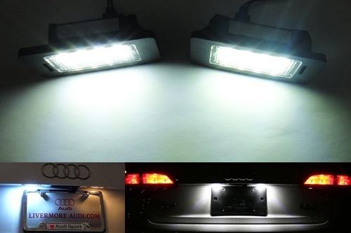 2x error free samsung smd led license plate light kit audi a4 b8 s4 s5 a5 q5 tt