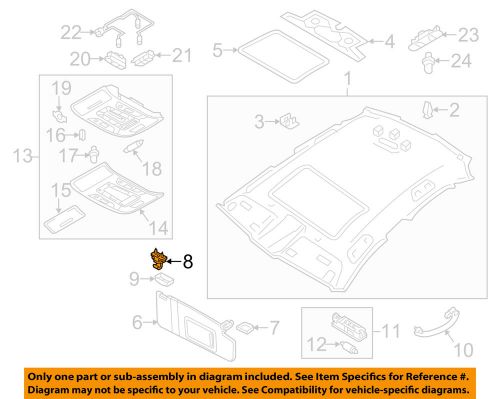 Audi oem 11-15 a8 quattro interior-roof-holder 4g0857562ep5