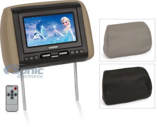 New! audiovox avxmtghr1ma universal 7&#034; headrest monitor system