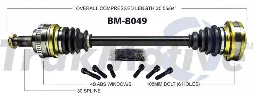 Cv axle shaft-new surtrack bm-8049 fits 01-06 bmw m3