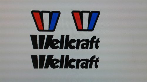 Wellcraft boat decals   21 inch long marine vinyl set