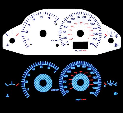 New 00 01 02 03 04 ford focus blue indiglo glow white gauge