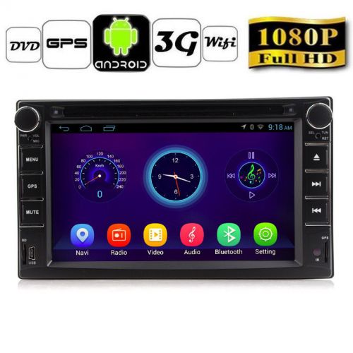 Android 4.4 car stereo 6.2&#034; 1024x600 gps navi radio bluetooth player 2din #tokoo