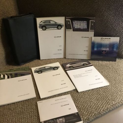 2009 lexus rx350 rx 350 oem owners manual set with navigation guide and case