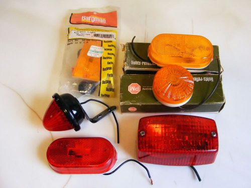 Lot of 6 nos marker, clearance, tail lights car, truck or trailer chevy ford
