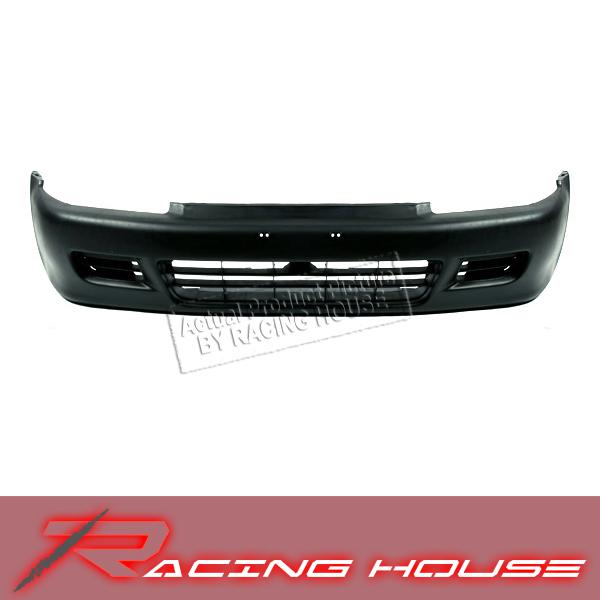 1992-1995 honda civic 2dr coupe/3dr hb black front bumper cover replacement