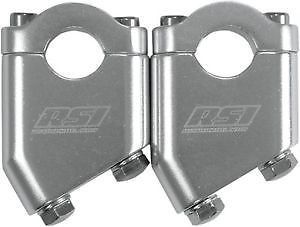 Rsi 4&#034; angled handlebar riser 30 degree silver arctic cat/polaris/rev/yamaha