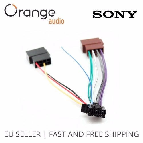 Sony new 16 pin to iso lead wiring loom power adaptor wire radio connector