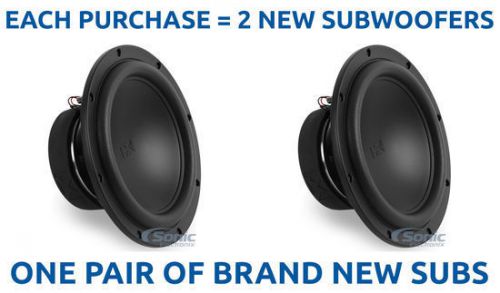 2) nvx xqw124 400w rms 12&#034; dual 4 ohm x-series shallow mount car subwoofers