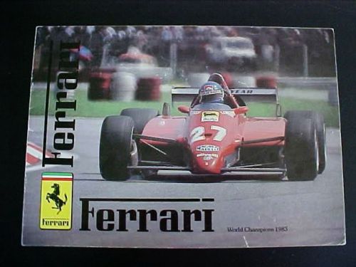 Ferrari world champion brochure 512 308 400 1983 oem