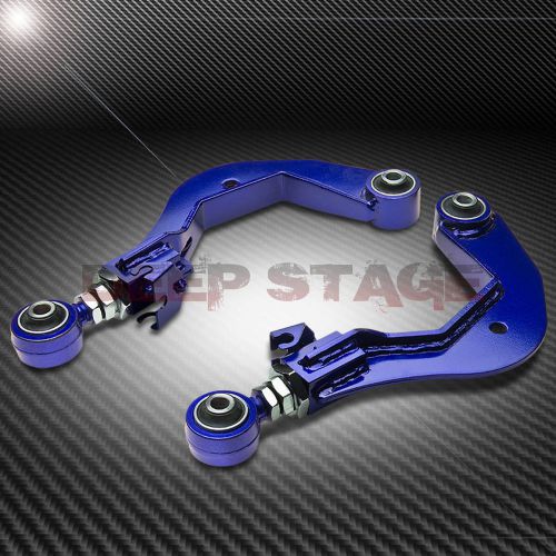 Adjustable rear upper camber arm kit 03-13 vw golf mk5/mk6/gti/audi a3 8p blue