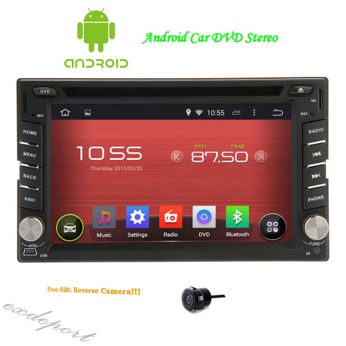 Android 4.4 in-dash double 2 din car gps navi dvd stereo wifi 3g bt radio camera