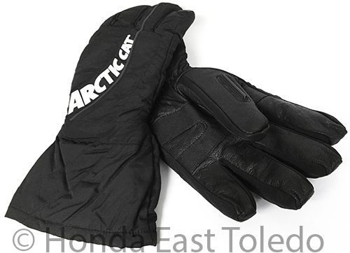 Arctic cat black interchanger snowmobile gloves large 5262-124