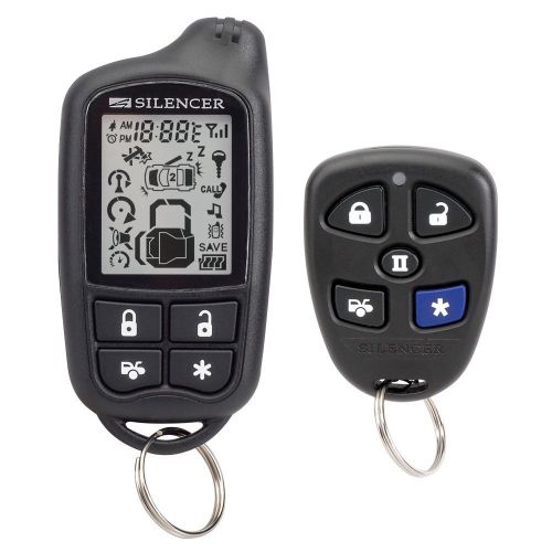 Silencer sl-62 2-way 3 channel remote start security system with keyless entry