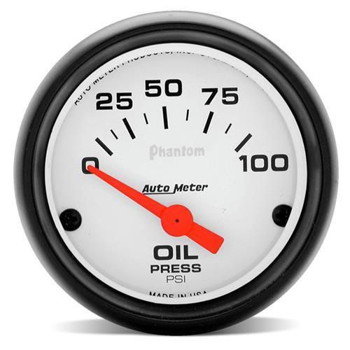 Autometer phantom oil pressure gauge - 2 1/16&#034; free shipping!