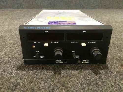 Narco avionics navigation / communication w/ glideslope, &amp; tray  p/n mk-12d