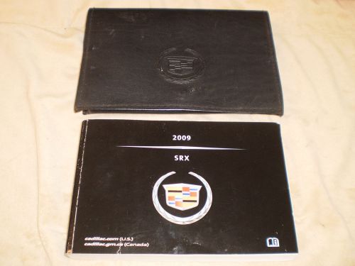 2009 cadillac srx suv owners manual book guide case all models