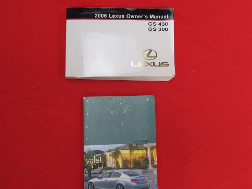 06 2006 lexus gs430 gs300 owners manual with supplement