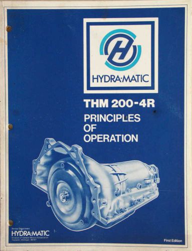 Hydra-matic 4t60 product update, 1985 through 1991 mode