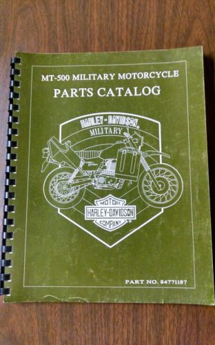 Harley davidson mt-500 military motorcycle parts catalog