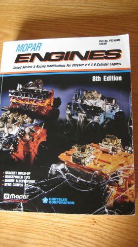 Mopar engines,speed secrets/racingmods 4 chrysler v8&amp;6 cyl engines,part#p5249010