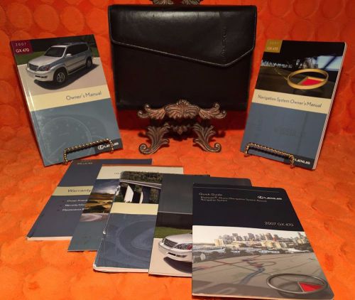 2007 lexus gx470  gx 470 owners manual full set 07 + navigation book◻◻