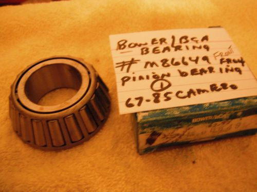 Bower bearing  #m86649front pinion bearing 67-85 camero