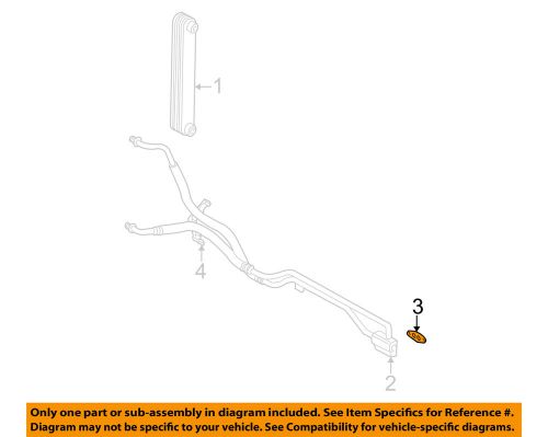 Gm oem oil cooler-pipe assembly gasket 15203889