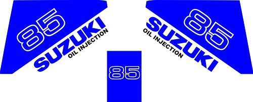 New suzuki outboard decal kit ski fish boat blue 85hp