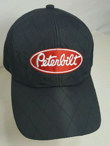 Purchase NEW Peterbilt Black Quilted Adjustable Velcro Baseball Hat Cap ...