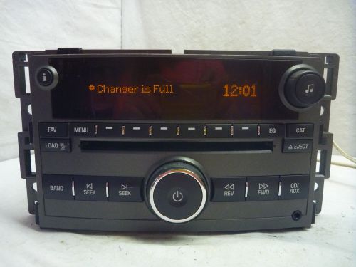 07-09 saturn aura radio 6 disc cd changer  mp3 player 15939023 l55819