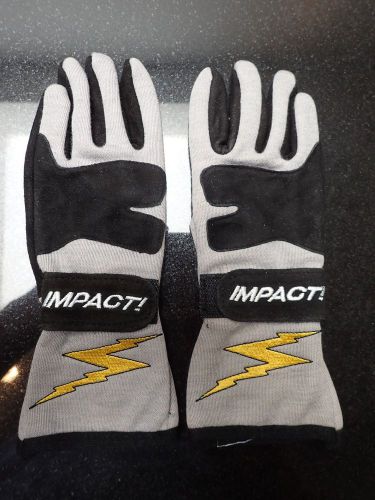 New impact jg4 junior driving gloves youth medium titanium sfi 3.3/5 38000411