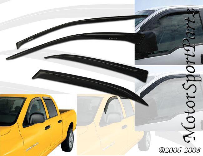 Visors wind deflector 4pcs rain guard 00-07 2000-2007 ford focus 4 door only