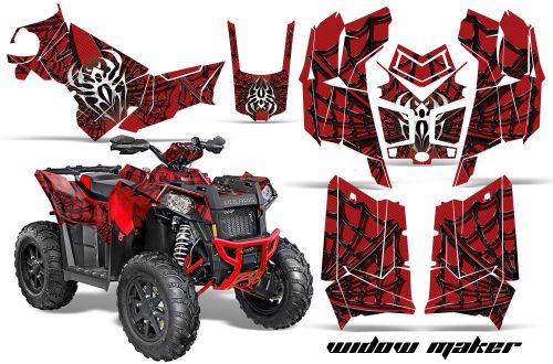 Polaris scrambler 850/1000 amr racing graphic kit atv quad decals spider widow r