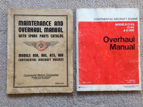 Continental aircraft overhaul manuals