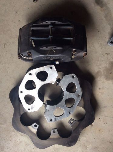 Sprint car inboard rotor, caliper and clamp