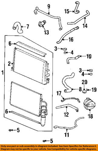 Saturn oem 90573891 heater hose/hvac heater hose