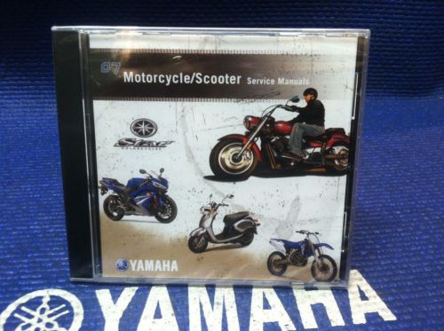 New dvd yamaha 2007 motorcycle &amp; scooter service manual lit-cdsrv-mc-07