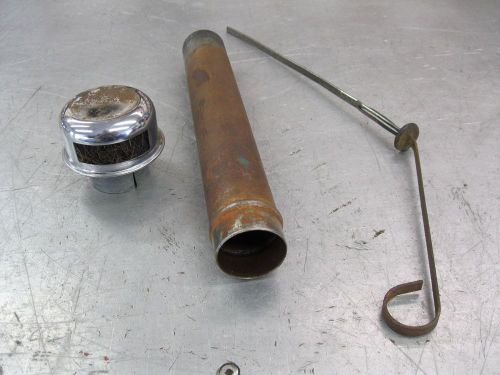 54 willys wagon truck oil fill filler tube &amp; dipstick 6-226 l226 super hurricane