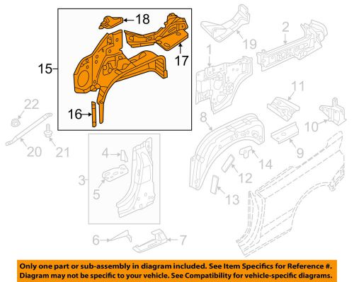 Audi oem 15-16 a3 quarter panel-inner wheelhouse left 8v7809851ta