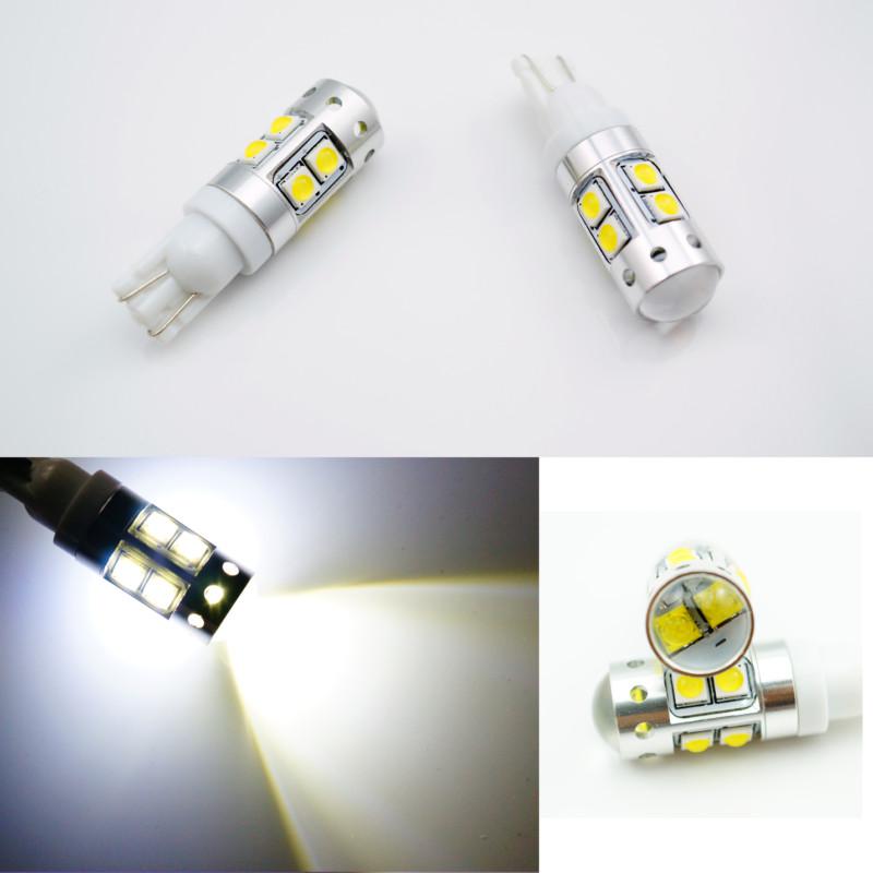 2x 50w t10 w5w 501 194 cree + samsung high power led car white light  bulbs 