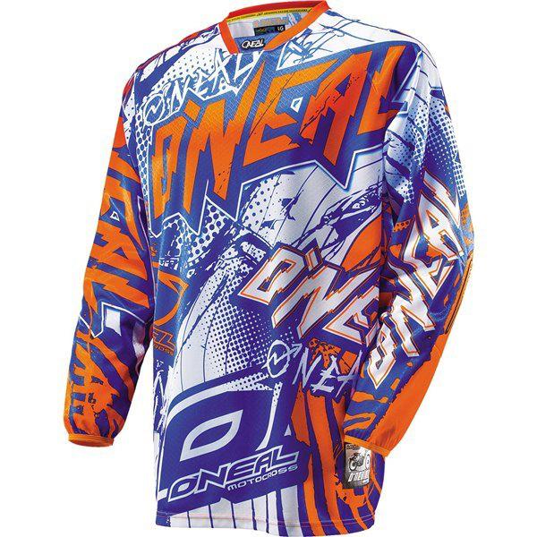 Blue/orange l o'neal racing hardwear automatic jersey 2014 model