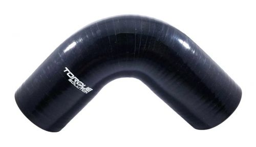 Torque solution 90 degree silicone hose elbow fits 3&#034; black universal