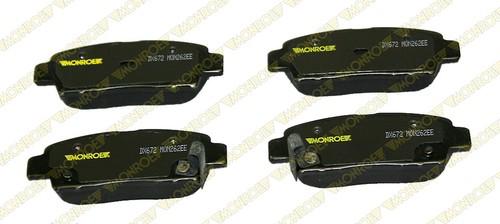 Monroe dx672 brake pad or shoe, rear-monroe dynamics brake pad