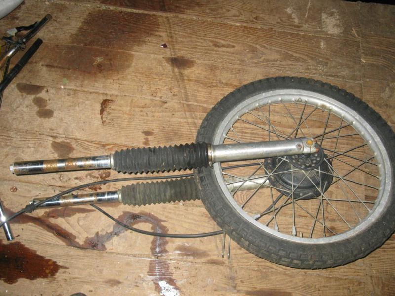 Yamaha xt 500 front forks and wheel