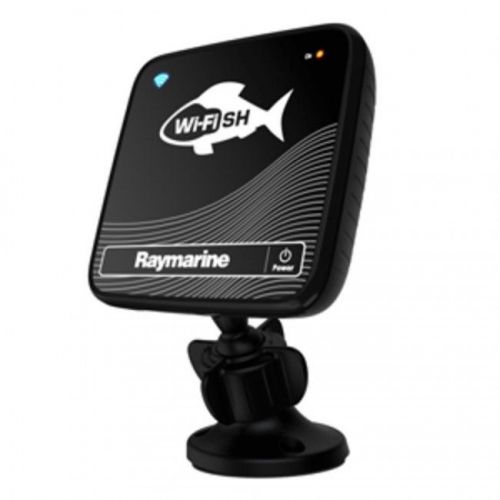 Raymarine display system with transducer depth wi-fish wi-fi chirp sonar