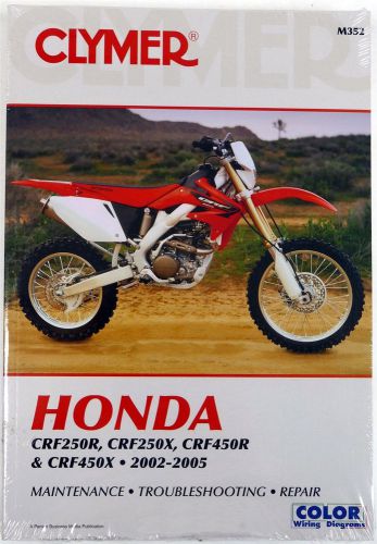 New clymer repair manual m352 honda crf250r,x &amp; crf450r,x 2002-2005