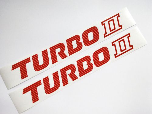 86-92 mazda rx-7 10th anniversary turbo 2 fender decal sticker rotary turbo