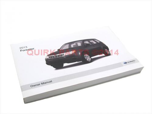 2013 subaru forester owner&#039;s manual genuine oem new