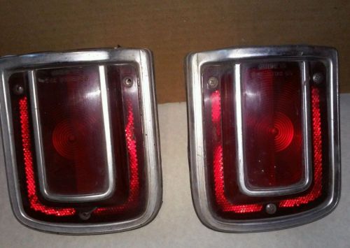 1965 original chevy chevelle malibu ss tail light lens pair guide13 sae stdb 65